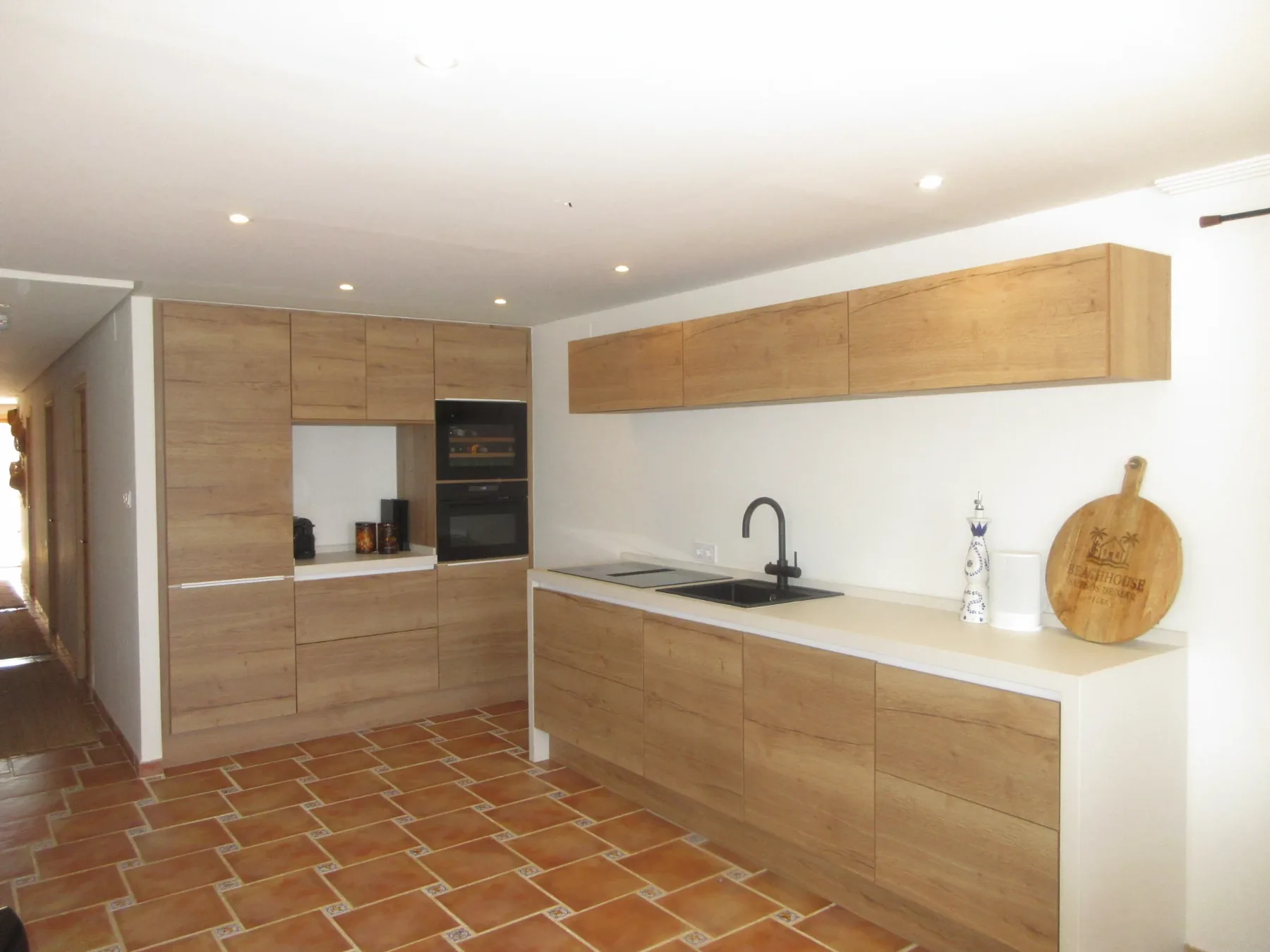 Spacious kitchen of the beachhouse